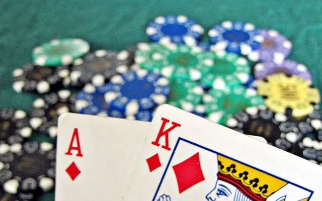 Blackjack-Hand Ass und König