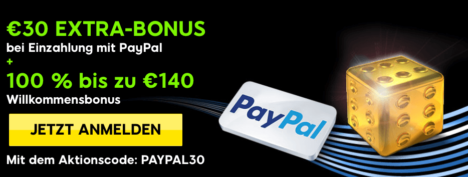 888Casino Spezialbonus für PayPal Einzahlungen